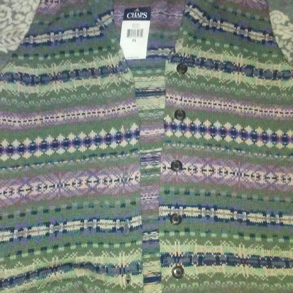 Chaps knit vest NWT